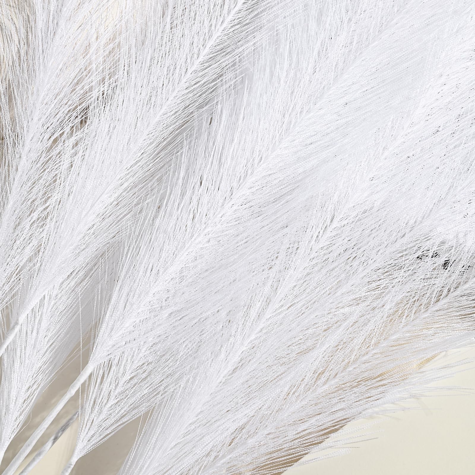 36PCS White Faux Pampas Grass 21.7 Inch, Small Artificial Pampas Grass Decor …