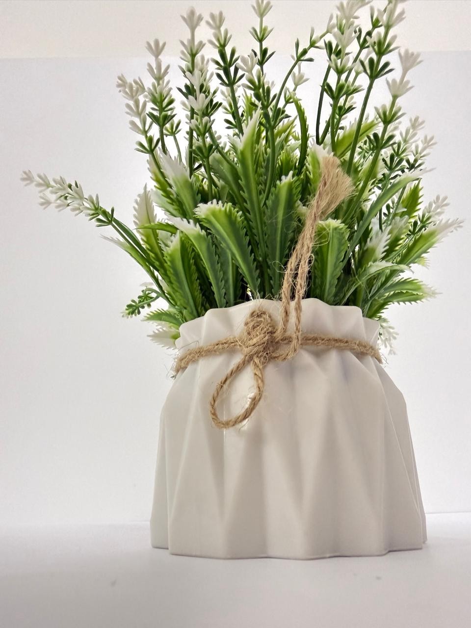 Artificial Lavender Plant Rustic Farmhouse Floral Arrangement Cottage Decor