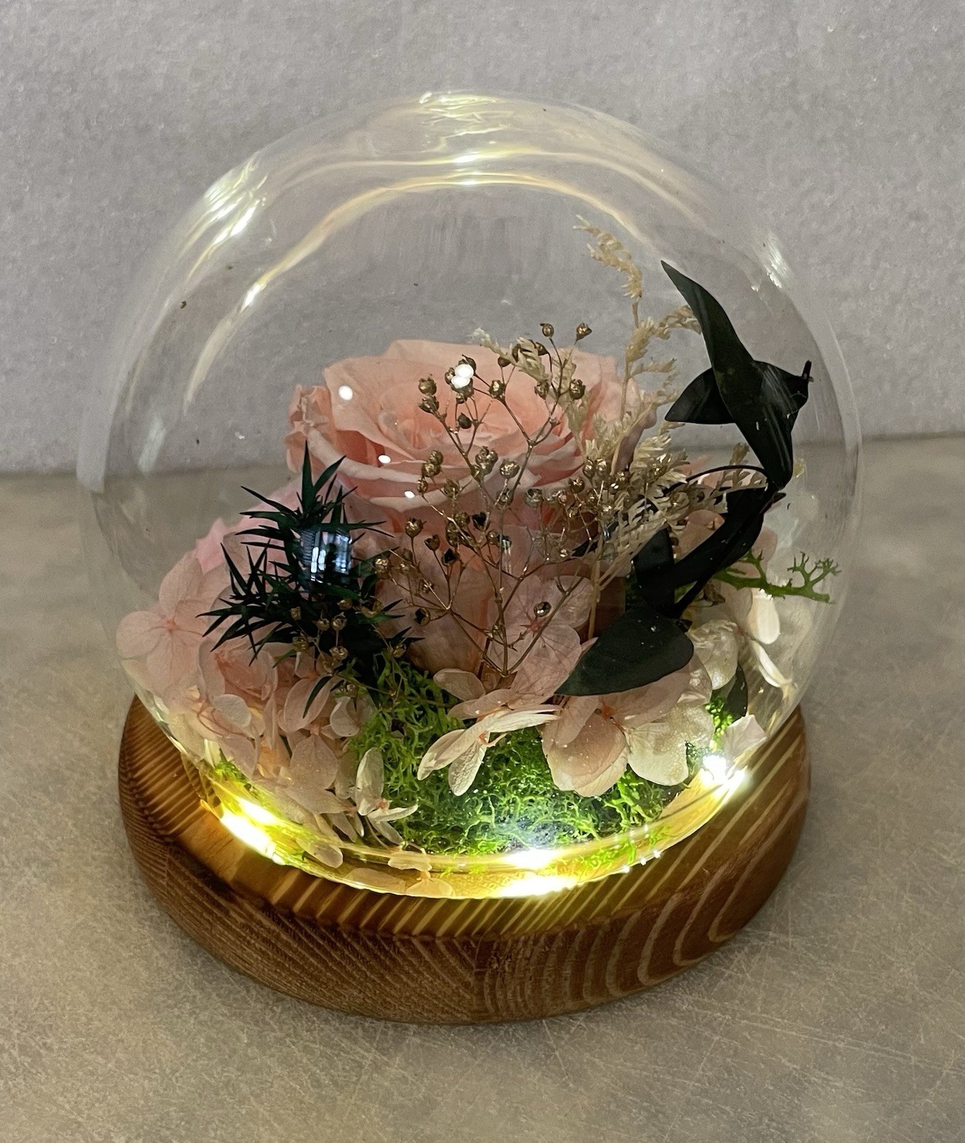 Preserved Roses Real Flowers in Glass Gifts for Women,Mom,Girlfriend,Grandma,…