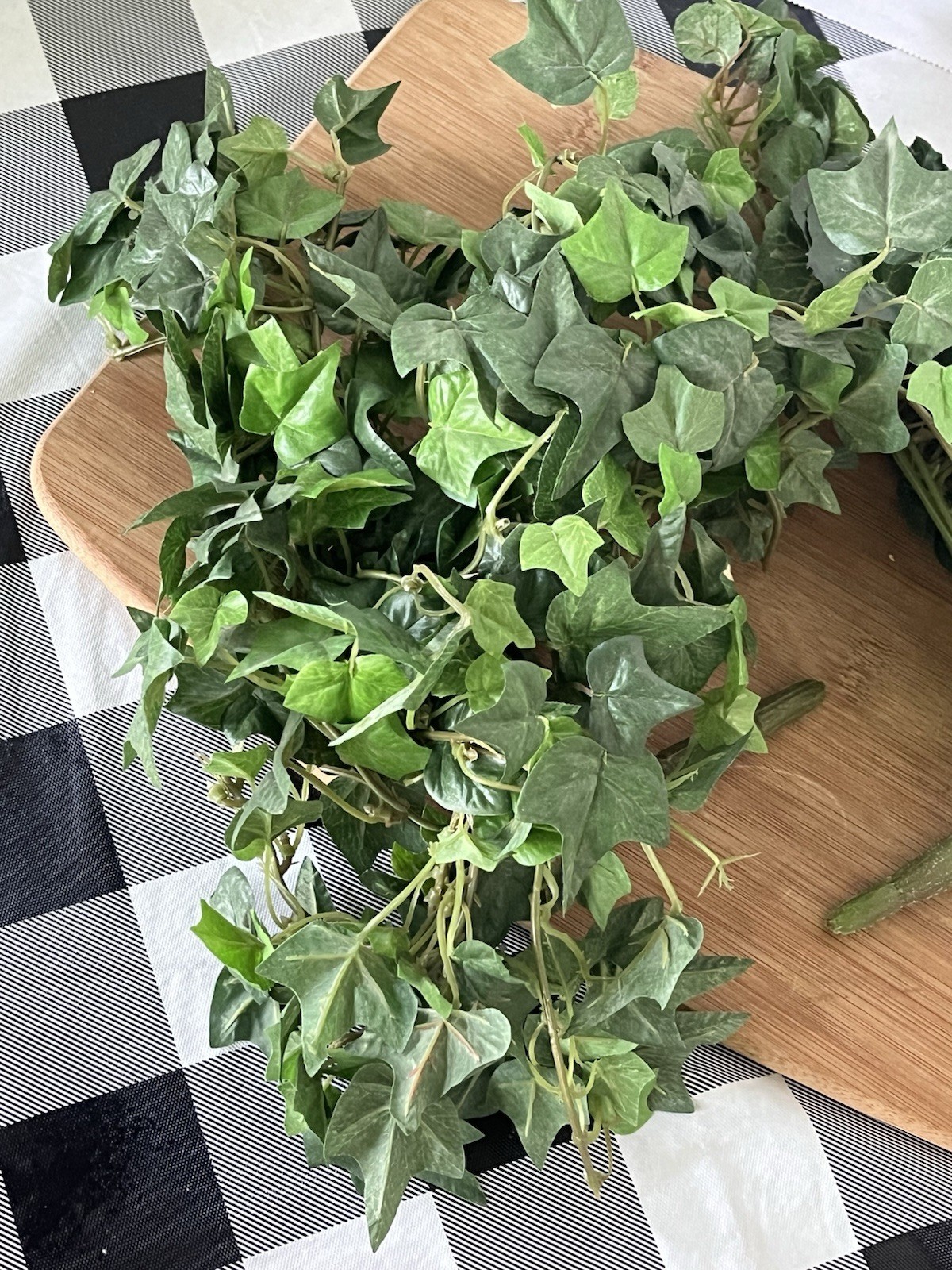 3 Artificial Silk Faux Green Ivy Plant Pick Stem Bunch Approx 14″ Inches