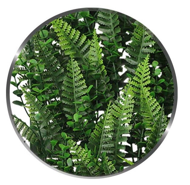 TANG 20″x20″ Interlock Mix Plants Artificail Greenery Wall D??cor Panel Type 10