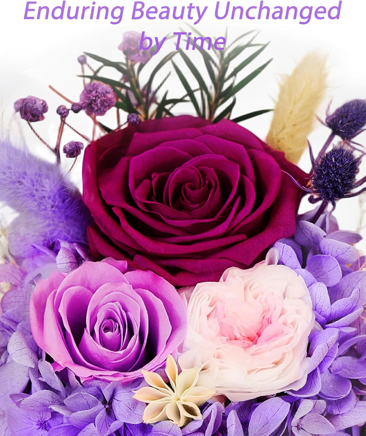 Preserved Rose Forever Flower with Light, Flowers for Delivery Prime, Birthday G