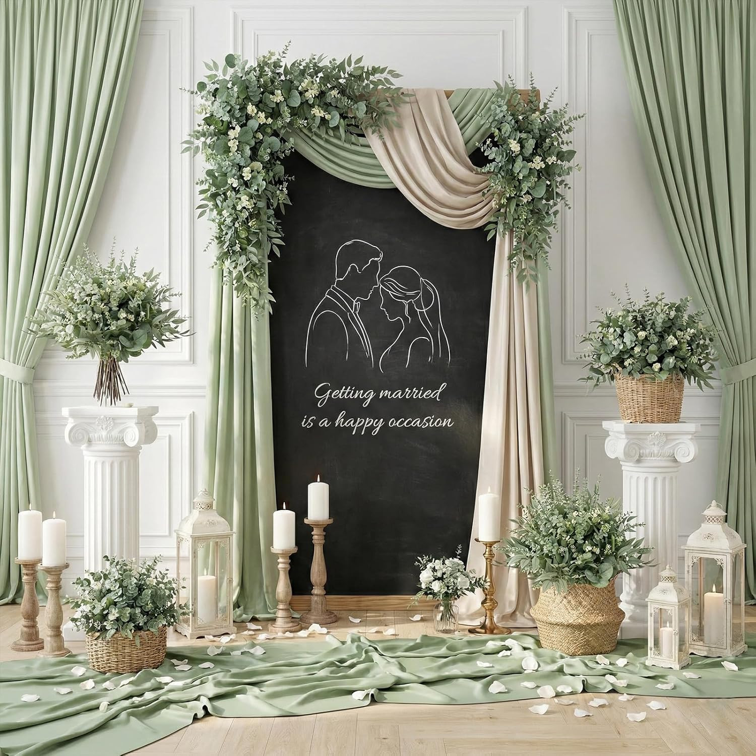 130 Pcs Artificial Mixed Eucalyptus Stems Bulk 5 Kinds Faux Greenery Eucalyptus