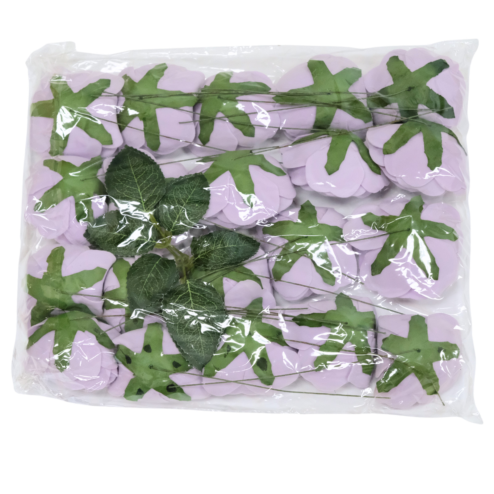 Tophouse Artificial Roses Lilac Color Lot of 40 Fake Roses DIY Bouquets