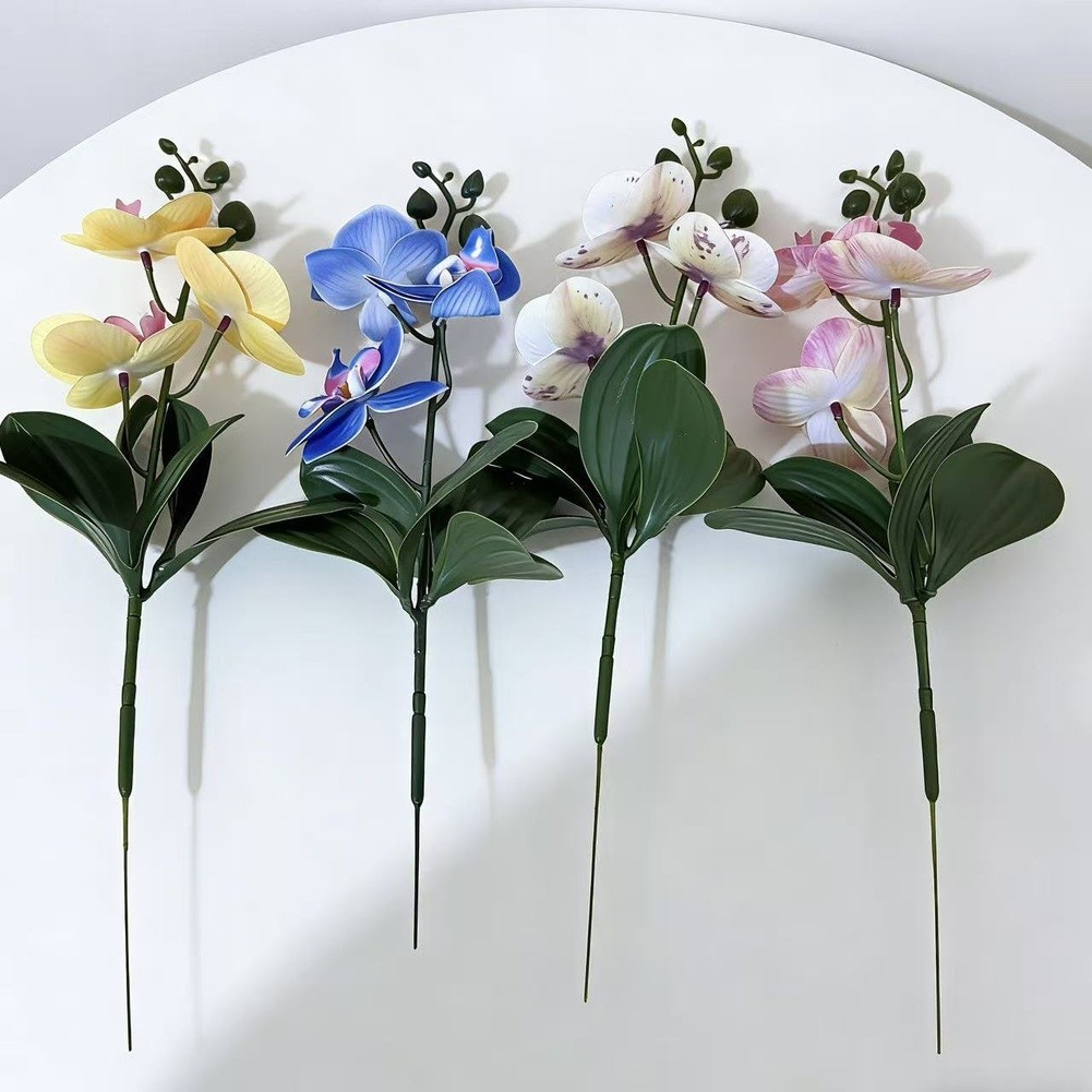 3D Orchid Bouquet Pressed Molded Texture Plastic Construction Table Centerpiece