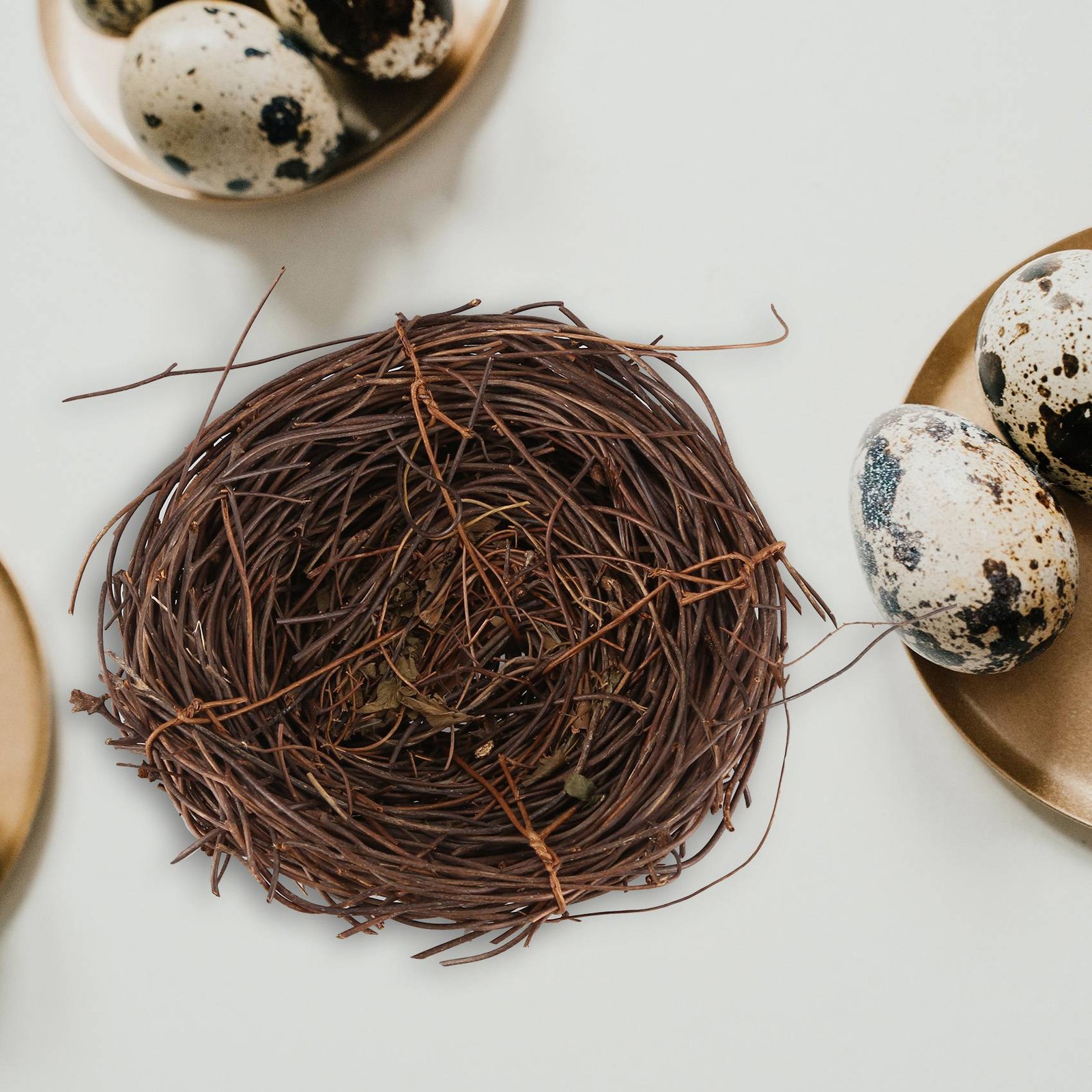 Handmade Vine Bird Nest Home Nature Craft Holiday for Photo Garden9794