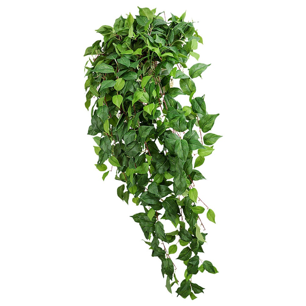 Green Simulation Rattan Wall Hanging Plant Decoration Silk Cloth 120 cm