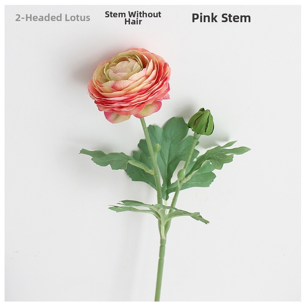 Silk Peony Artificial Flower with Flexible Stem for Custom Arrangement 52x10cm