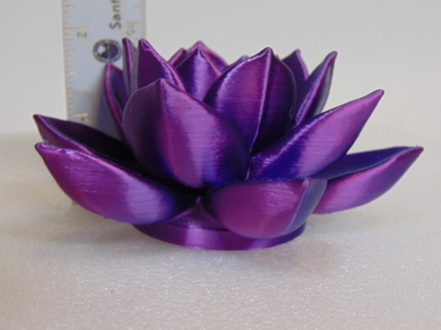 Rose Figure Flower Purple 3D Printed 4.5″ Desk Office Rare Find Desk Paperweight