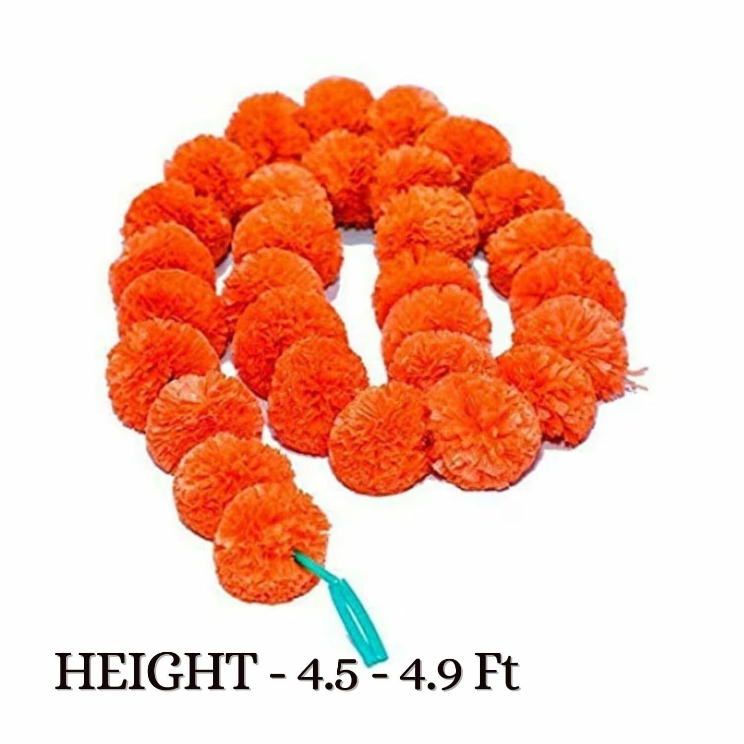 Artificial Marigold Flowers Garlands For Home Office Temple Diwali Decoration D3