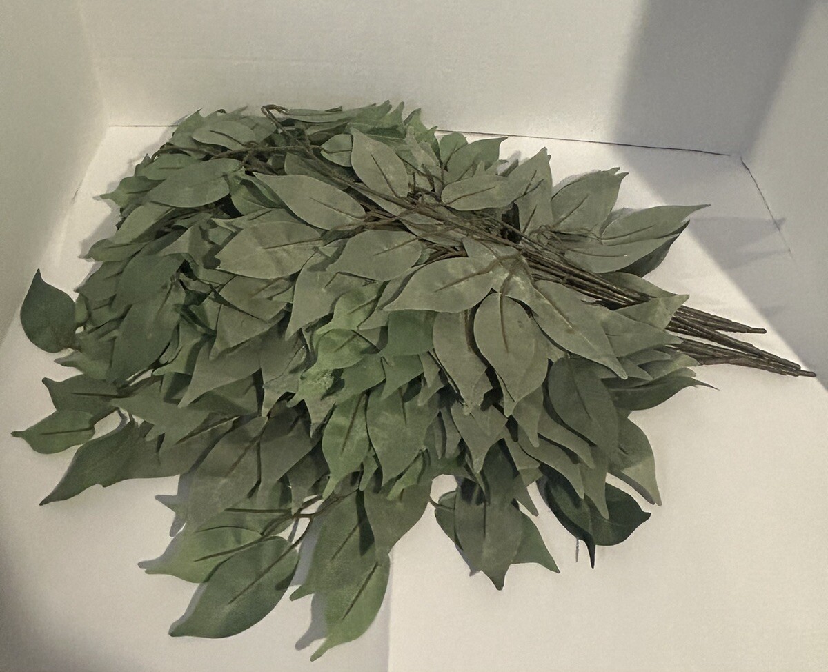 11Pcs Artificial Leaves Fake Ornaments Decors Leaf Branch-Realistic Leaves