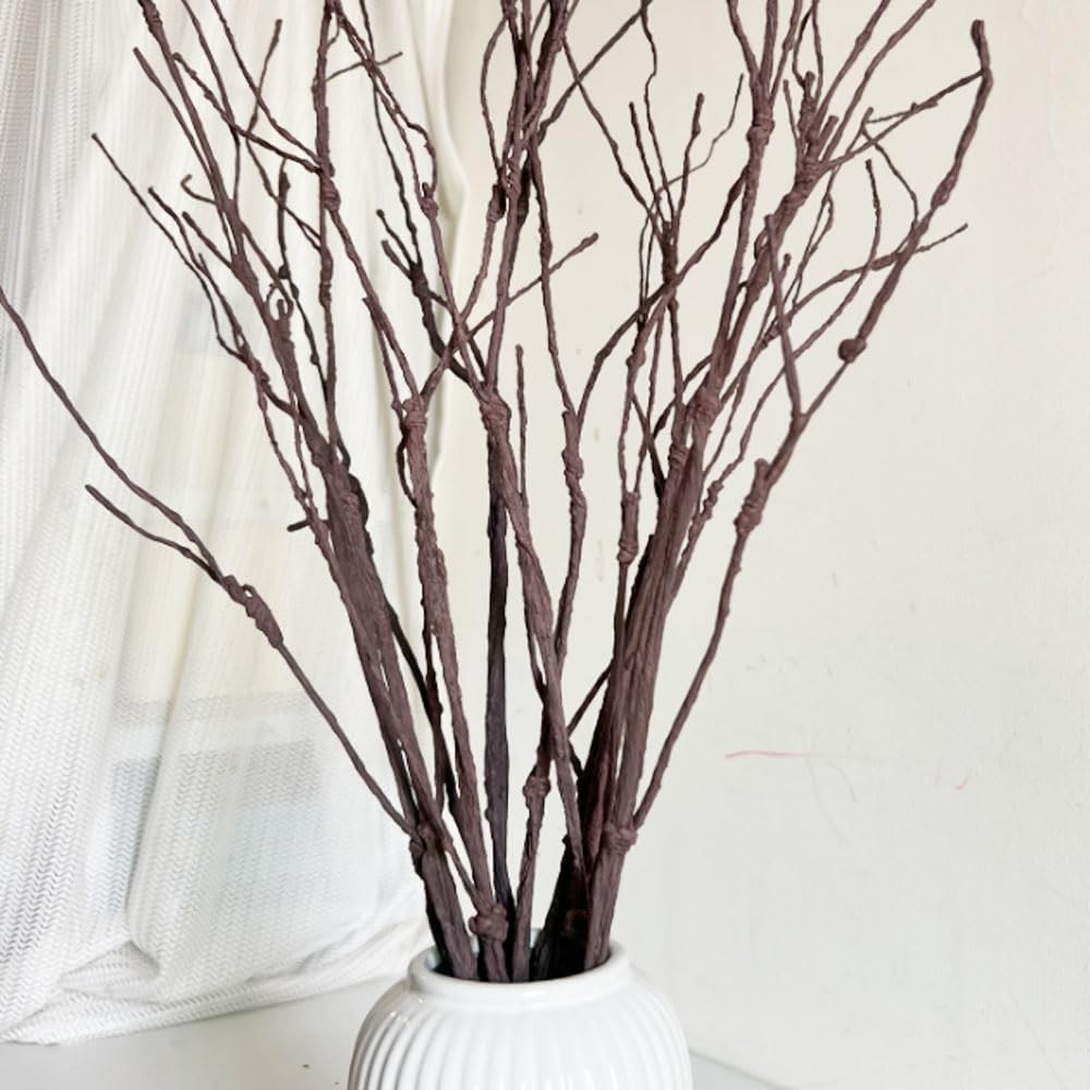 5PCS Artificial Lifelike Curly Willow Branches Decorative Dried Twigs 26 Inch…