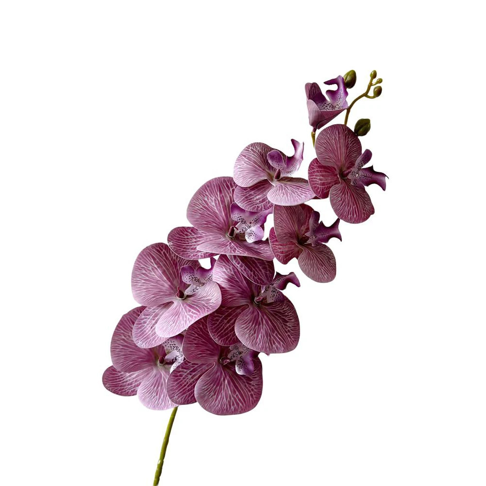 98Cm Long Phalaenopsis Artificial Flower Soft PVC Flowers Long-Lasting Beauty Re