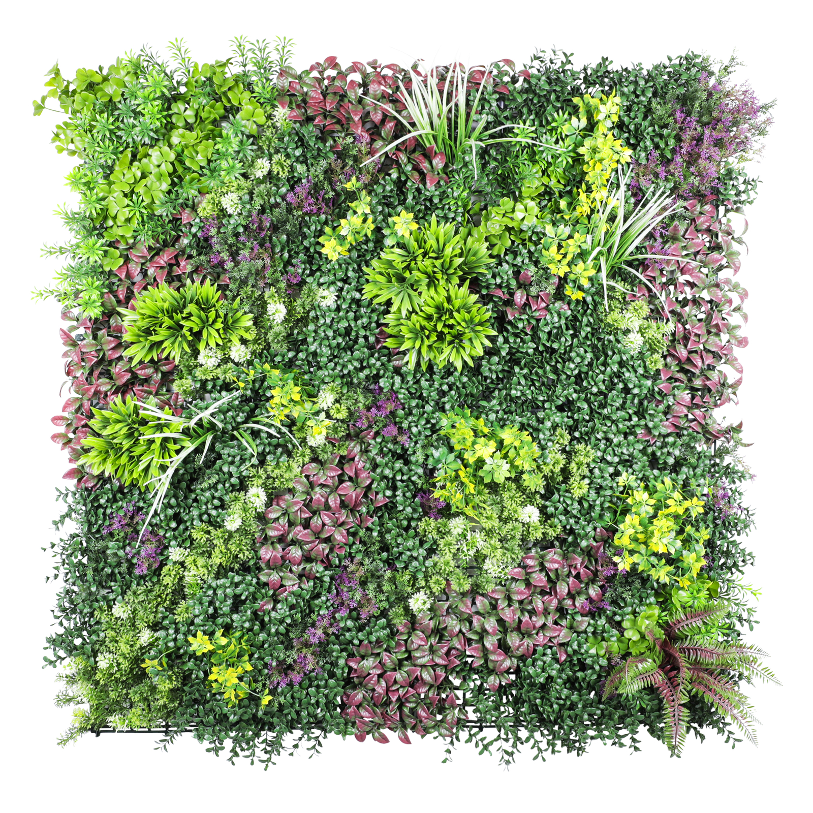 40×40″ Artificial Plants Mats 3D Mixed Greenery Boxwood Wall Hedge Decor Panel