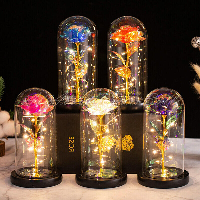 Mother’s Day Eternal Rose Flower LED Enchanted Galaxy Rose Girlfriend Gifts