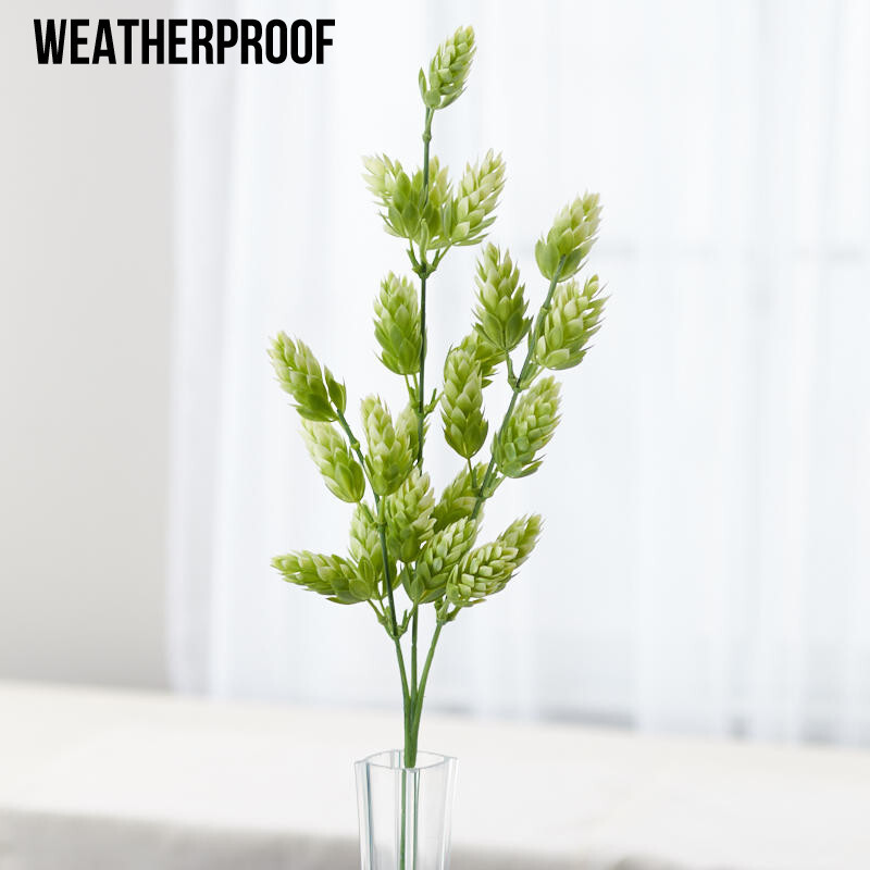 Set of 3 Weatherproof Light Green Artificial Hops Sprays