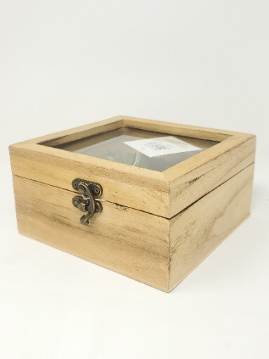 Artificial Succulents In Beautiful Wooden Box Hinged w/Clasp Artificial Plants