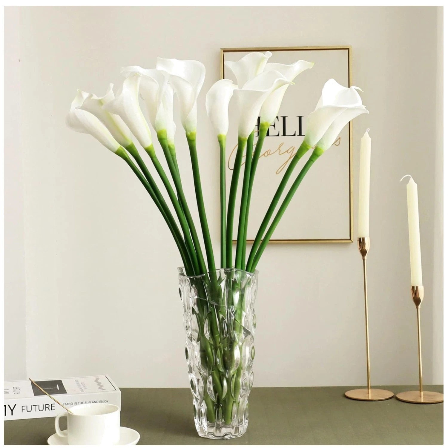 Wedding Office Home Decor: 26″ Artificial Calla Lilies