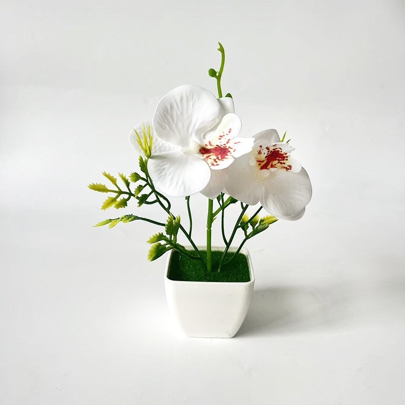 Artificial Orchid Plant with Lifelike Flowers for Living Room Bedroom Decor