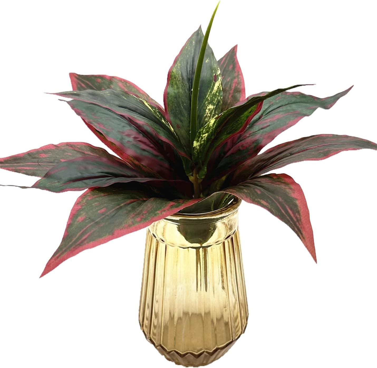 Pack of 2 UV Resistant Red Faux Agave Plants – Stylish Indoor/Outdoor Decor