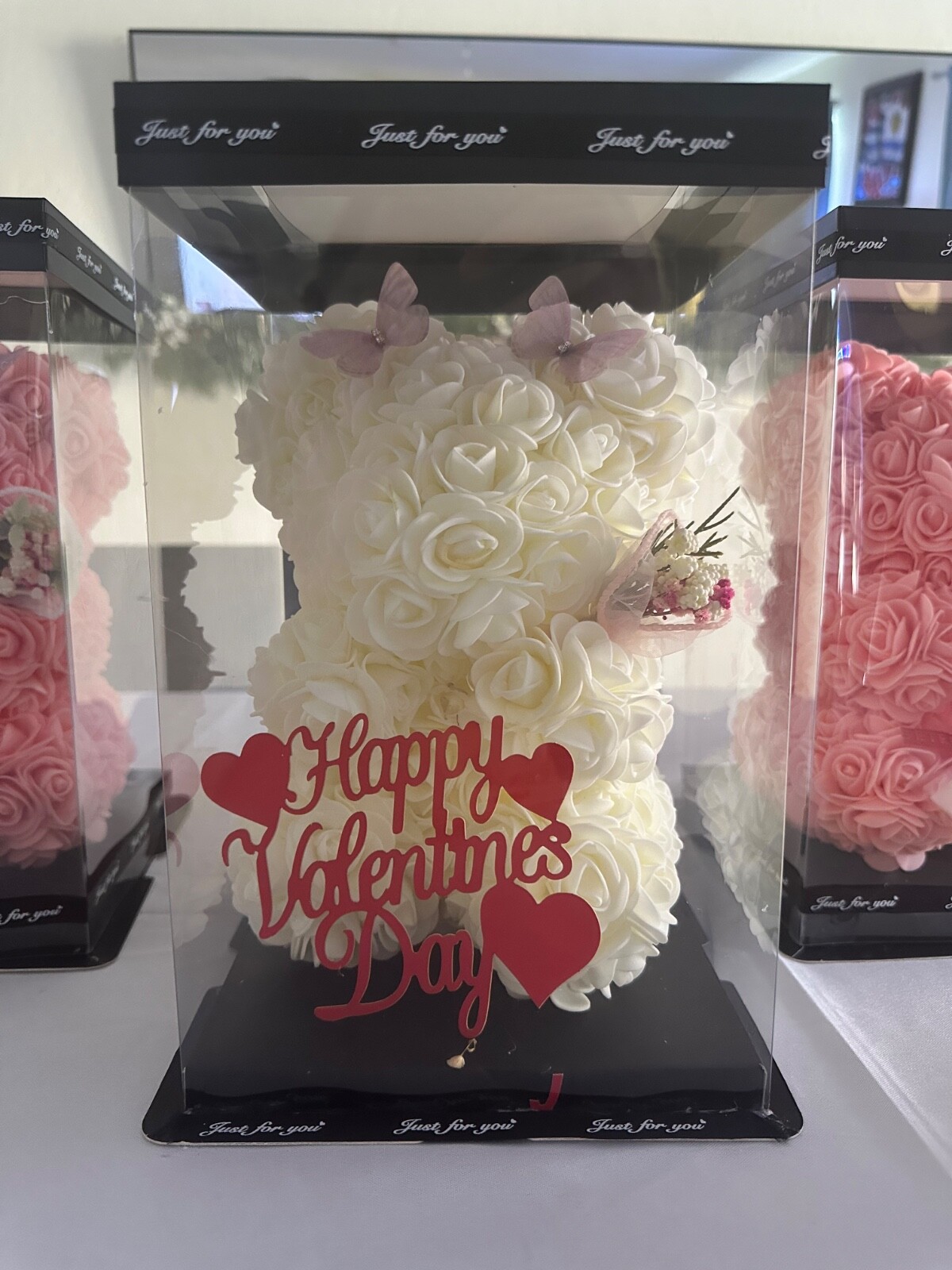 Valentine Day Flower Floral Foam Rose Teddy Bear Birthday Wedding Romantic Gifts