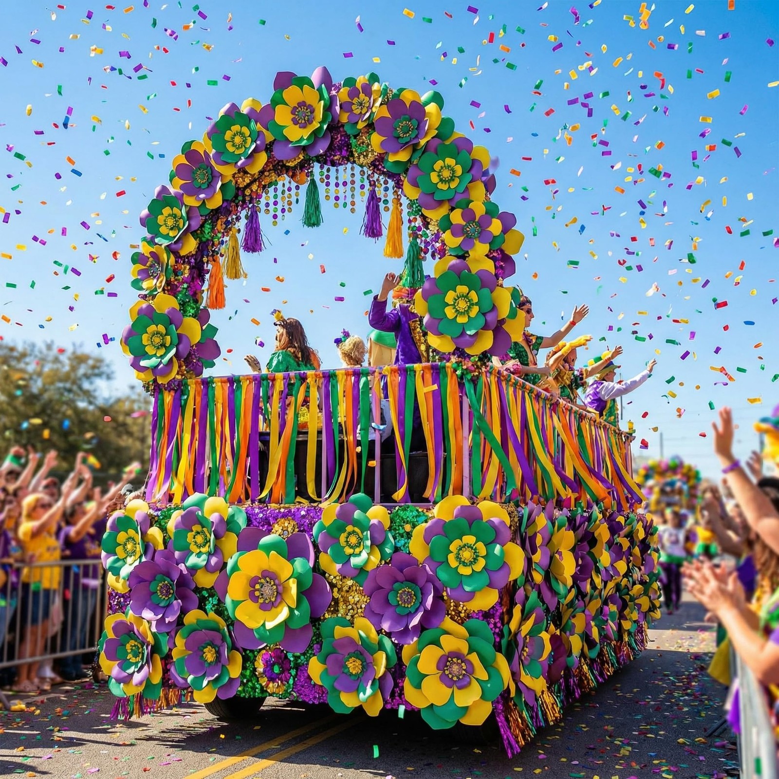 24 Pcs Mardi Gras Decorations for Party Outdoor Large Mardi Gras Porch Door D…