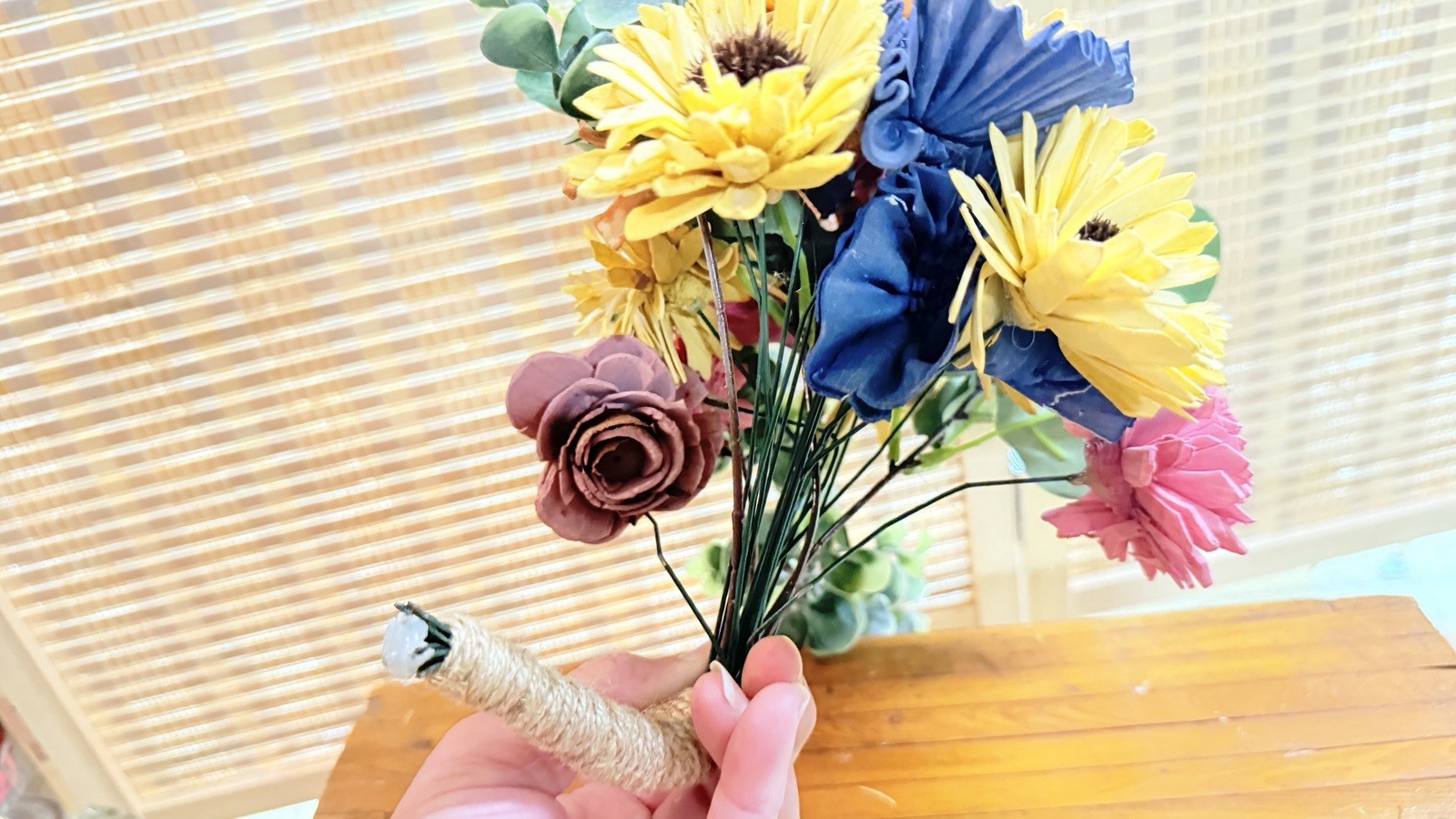 Craft Wood Flower bouquet, BEAUTIFUL