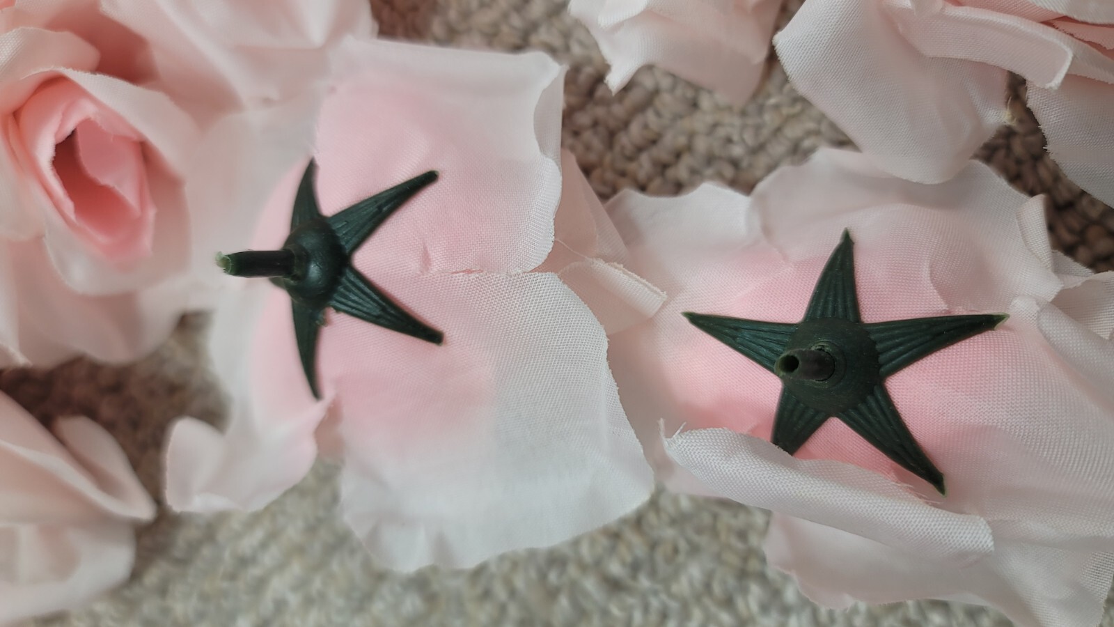 50 Pc Wreath Light Pink Rose Flowers Table Top Decor Wedding Decoration Tops NEW