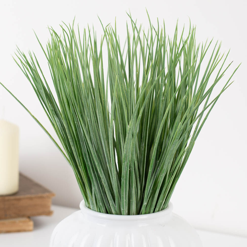 Package of 4 Artificial Grass 12″ Decorative Floral Bushes