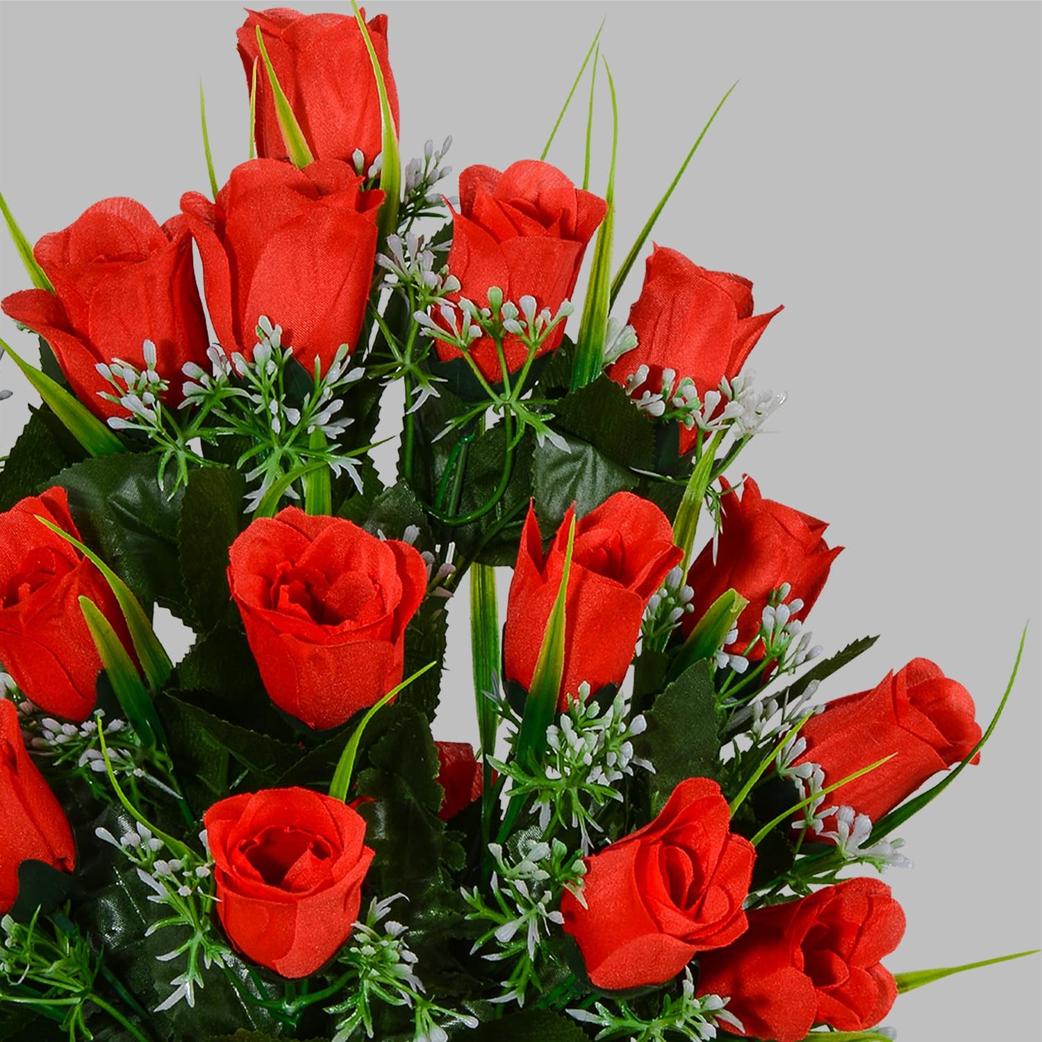 Artificial Cemetery Flowers, Grave Decorations Roses, Memorial Flowers Bouque…