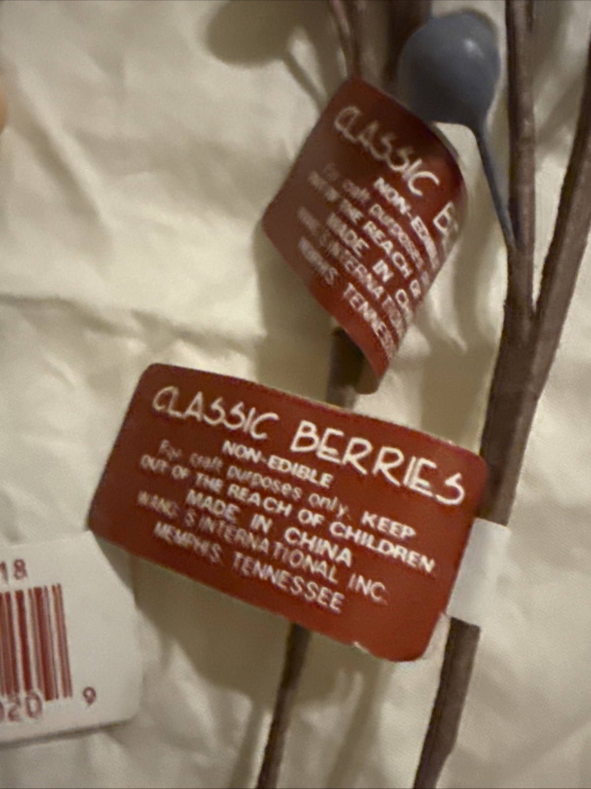 Vtg 70s Floral Berry Picks Lot of 14 NOS 24″ Faux Spring Easter Stems Primitive