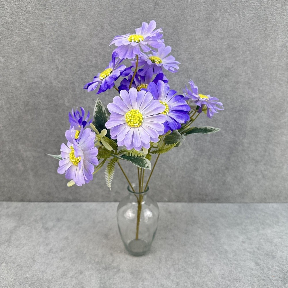 Chrysanthemum Artificial Flowers Set 10 Pieces 36cm Height for Home and Office