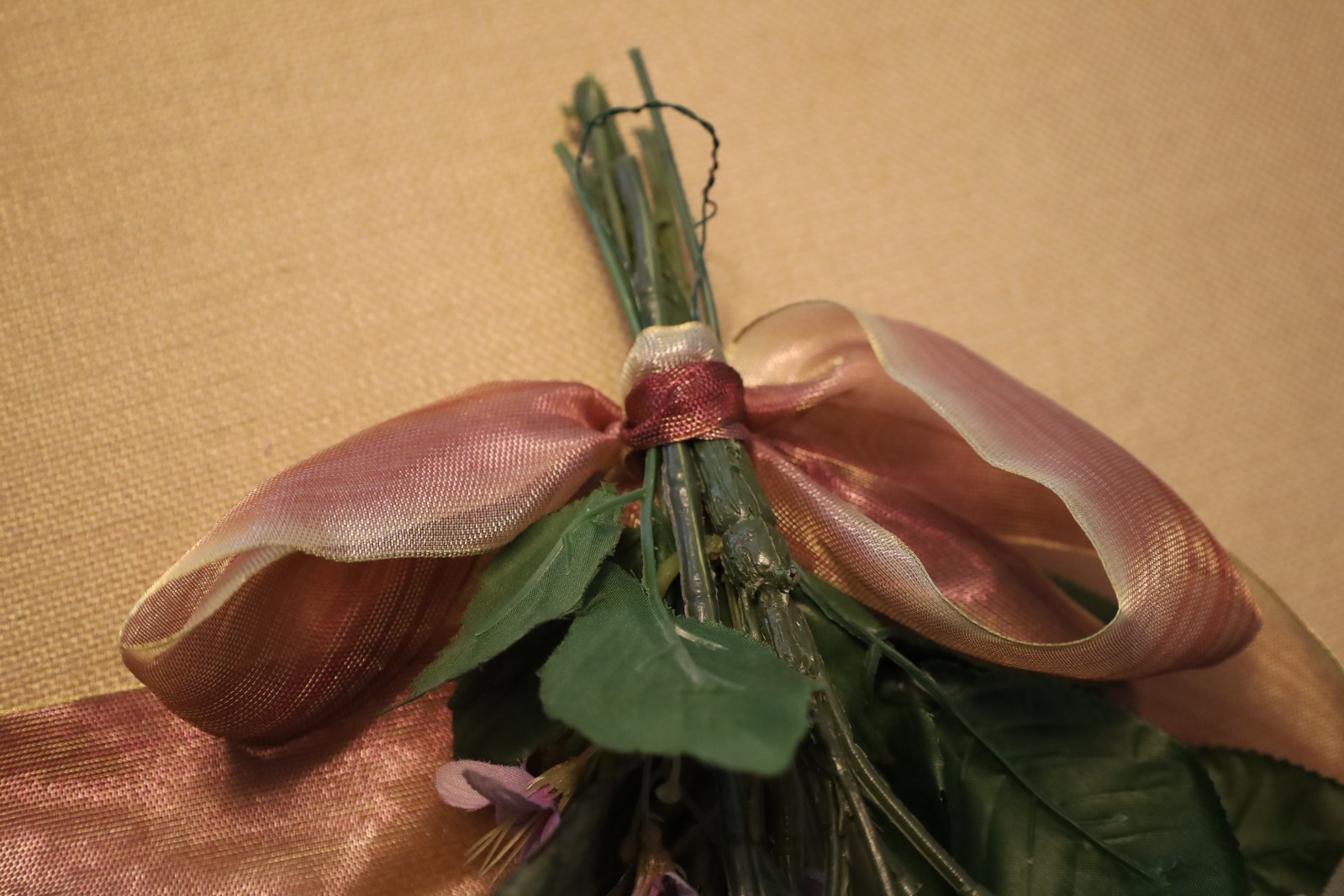 Spring Faux Floral Hanging Boquet / Swag Decoration For a Door or Wall