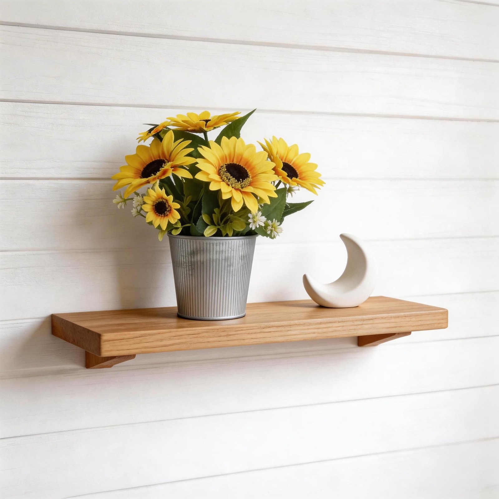 3 Pack Artificial Sunflowers in Galvanized Metal Pots, Faux Flower Arrangemen…