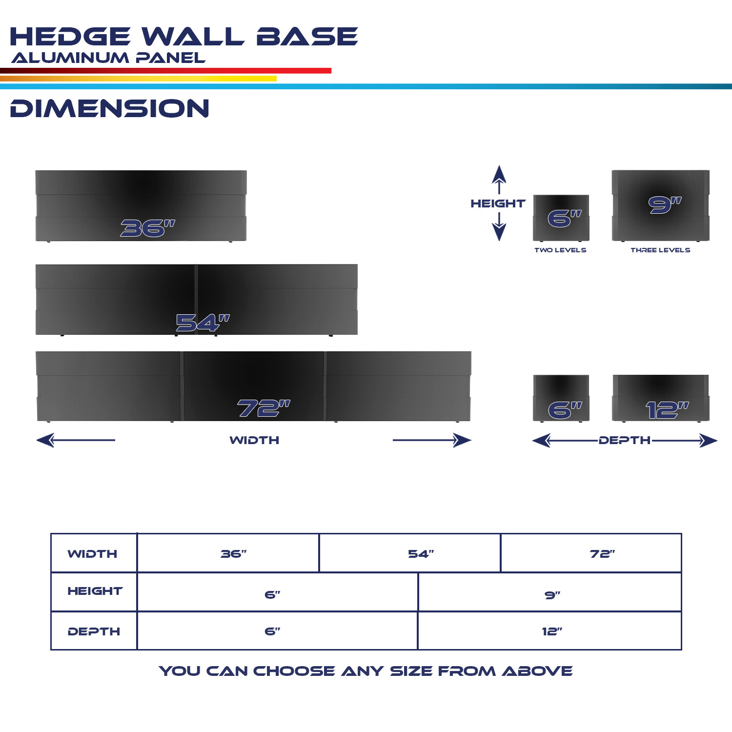 Aluminum Bases Accessory for Artificial Boxwood Hedge Walls