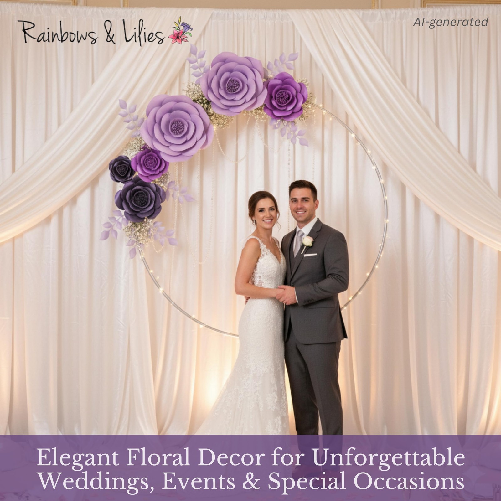 10pc Large Paper Flowers Decorations for Wall – 3D Flower Wall Backdrop for N…