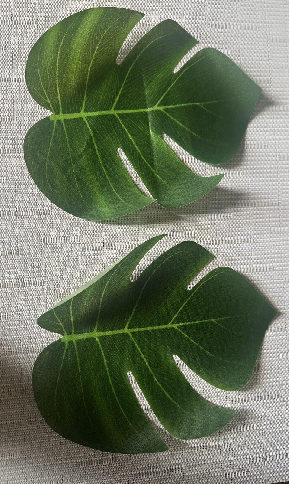 Tropical Palm Monstera Artificial Plant Leaves Party Chic Event Decor 4 Pieces