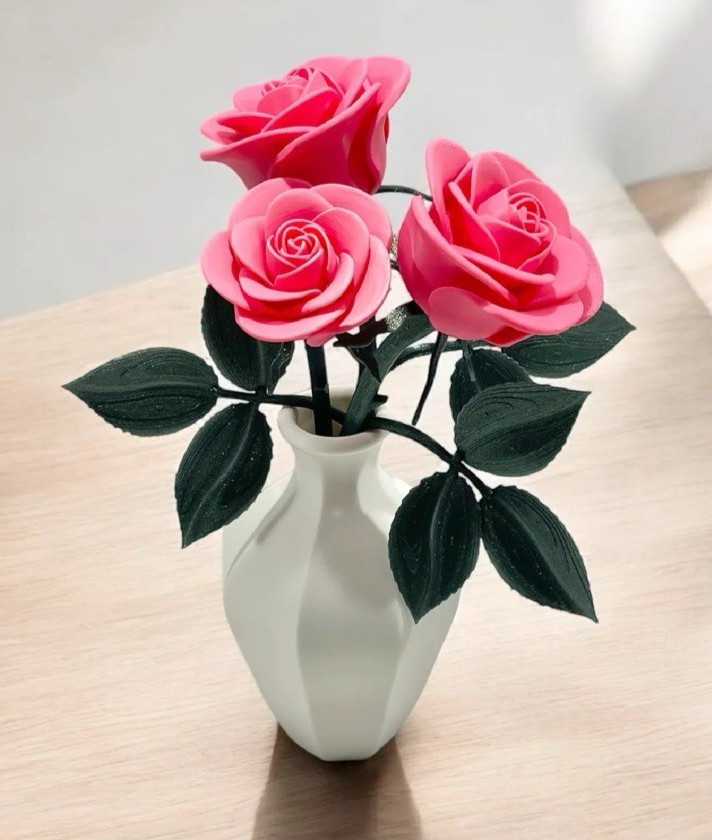 CUSTOM 3D PRINTED ROSES AND BOUQUET