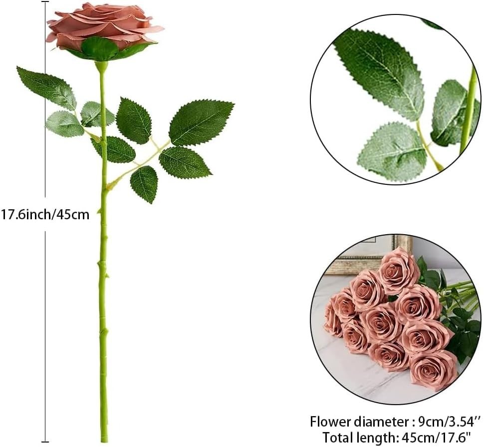 Realistic Silk Roses in Bulk for Home Decor