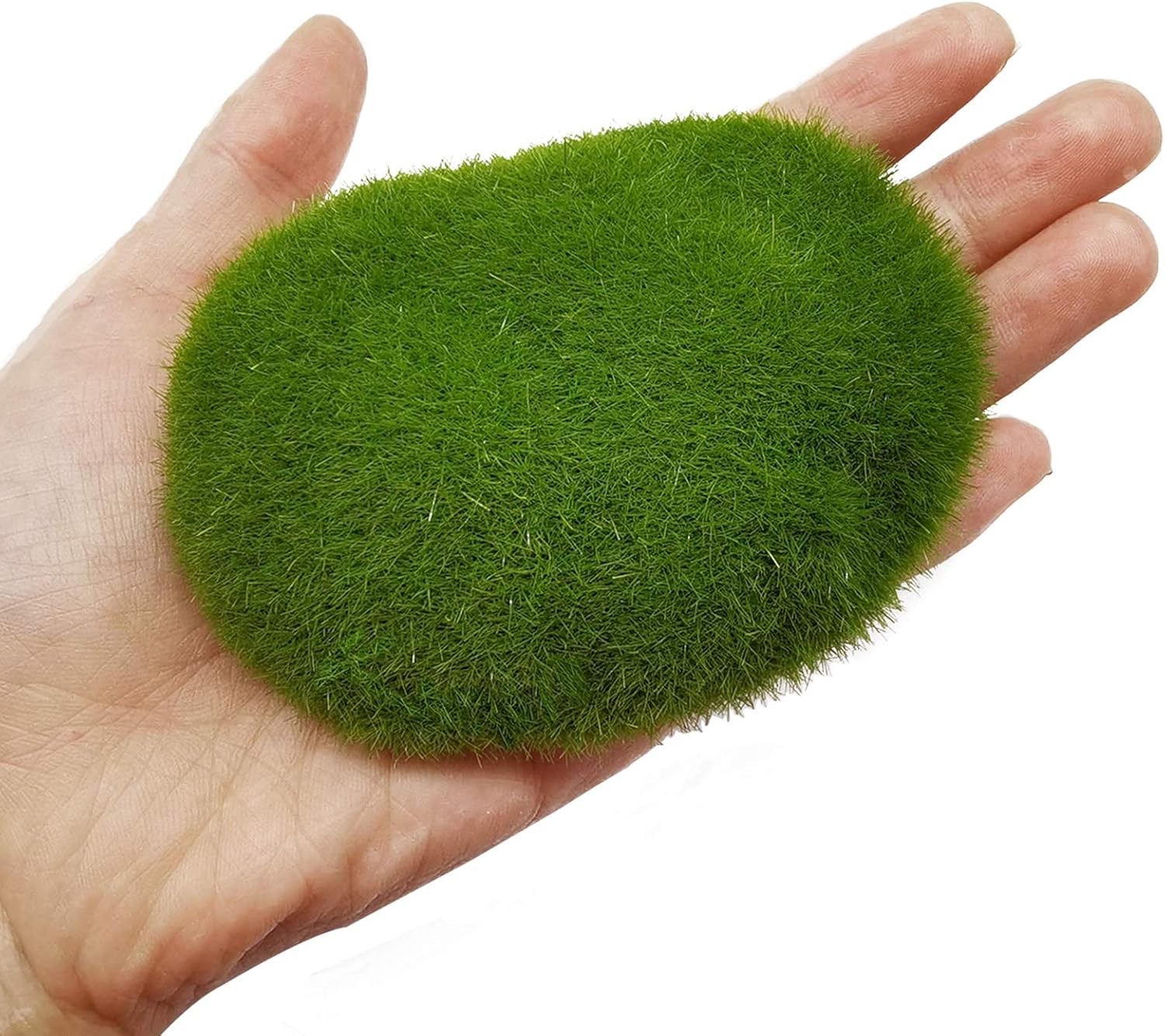 30PCS 3 Size Artificial Moss Rocks Decorative, Green Moss Balls,Moss Stones,