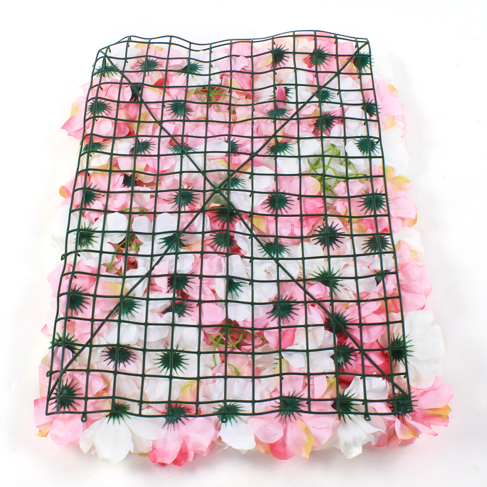 12Pc Rose Flower Wall Panels Artificial Silk Wedding Decor Party Home Floral DIY