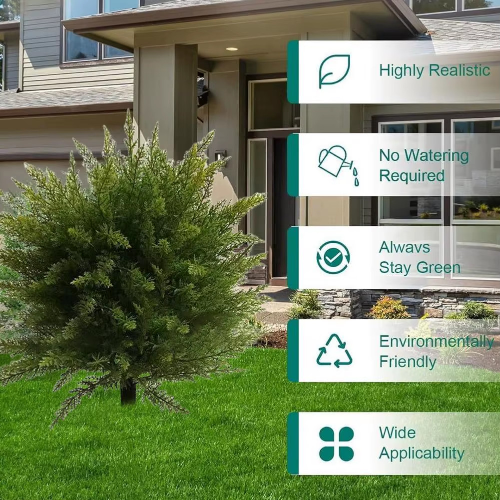 Artificial Cypress Topiary Tree Fake Faux Cedar for Porch Outdoor UV Resistant
