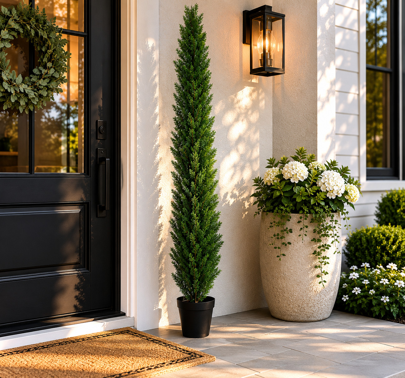 8′ Topiary Cedar Pine Artificial Tree Home Decor UV (Indoor/Outdoor) Retail $451