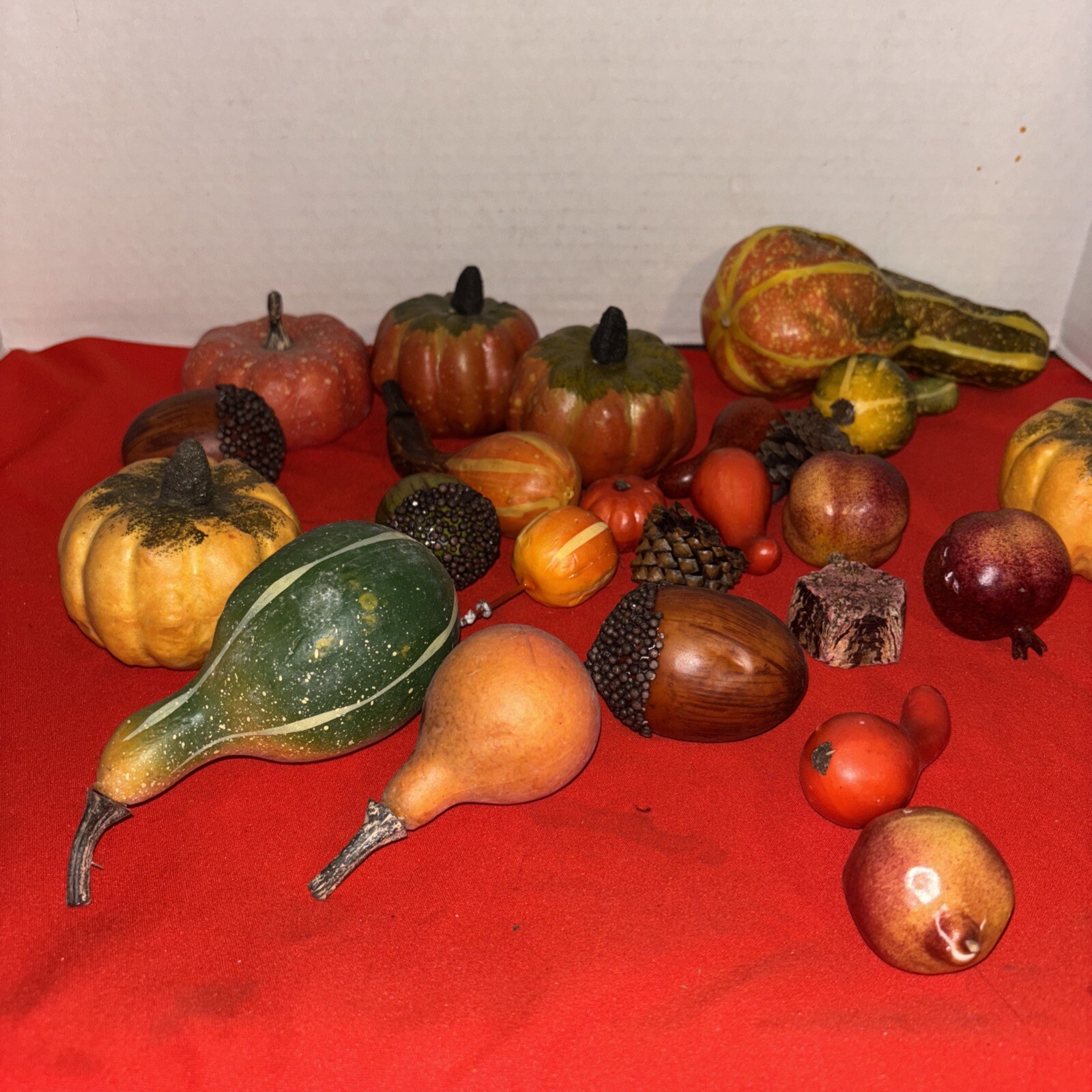 Fall Harvest Pumpkins Assorted Set Thanksgiving -Banquet Home Decor 24 Piece