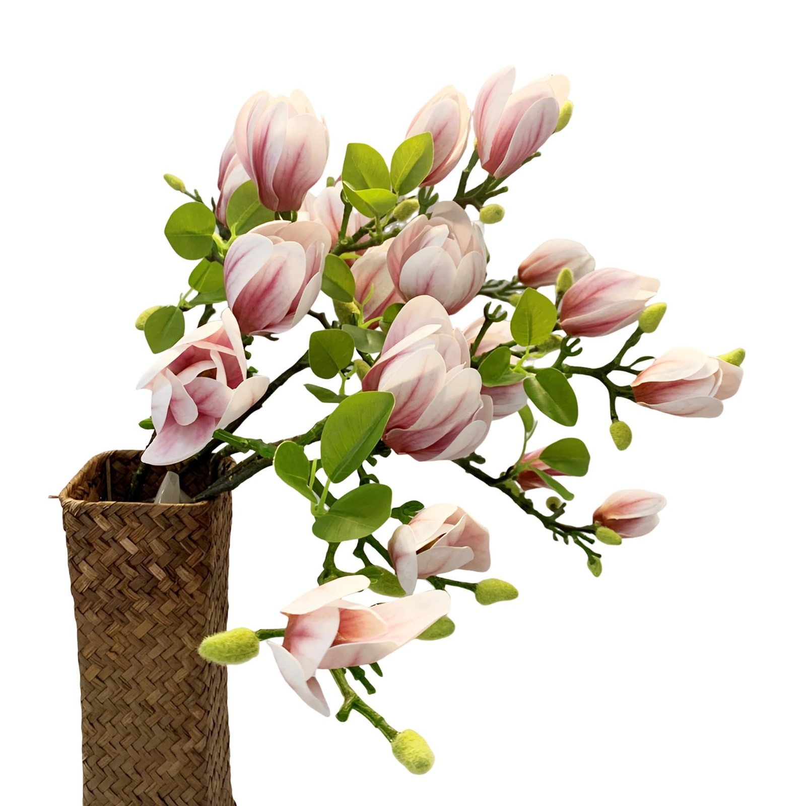 Magnolia Flowers Artificial Branches with Realistic Buds & Leaves