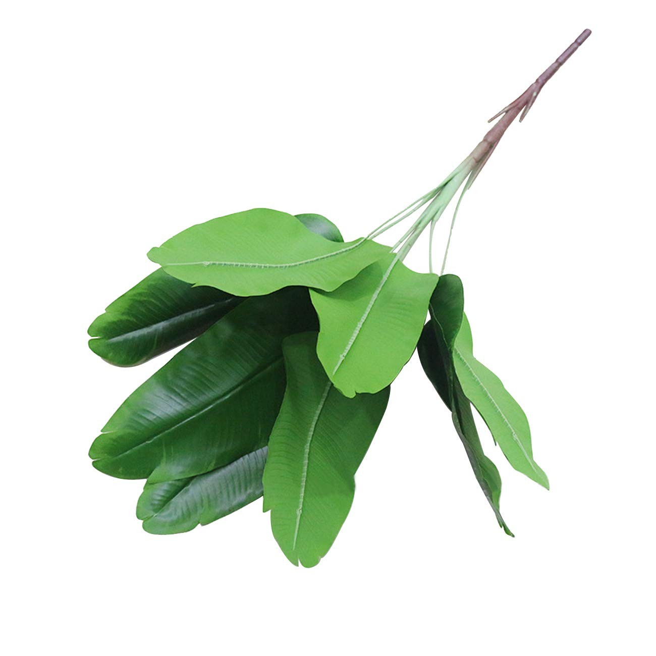 2 Pcs Artificial Flowers Bird of Paradise + 1 Set Palm Leaves Artificial Plan…