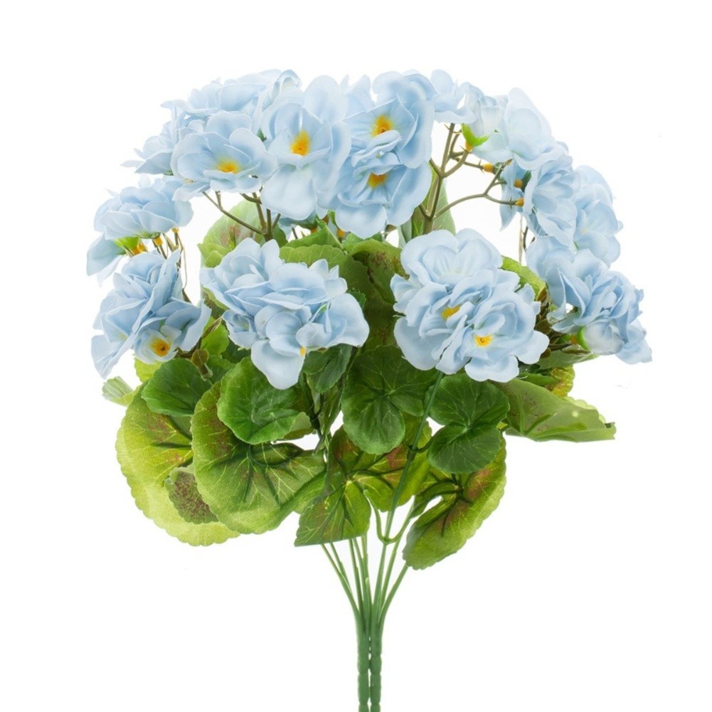 Plastic Begonia Flower 36cm Lifelike Home Office Table Decor for Any Occasion