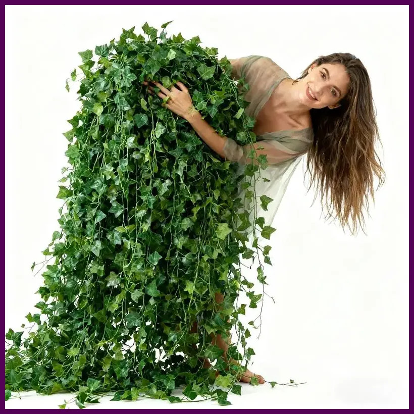 24 PCS Total 19m/755inch Ivy Garland for Home Living Room Wall Decoration