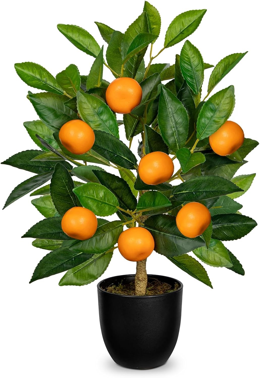 Artificial Potted Plants 15.7 inches Fake Orange Tree Artificial Citrus Fruit…