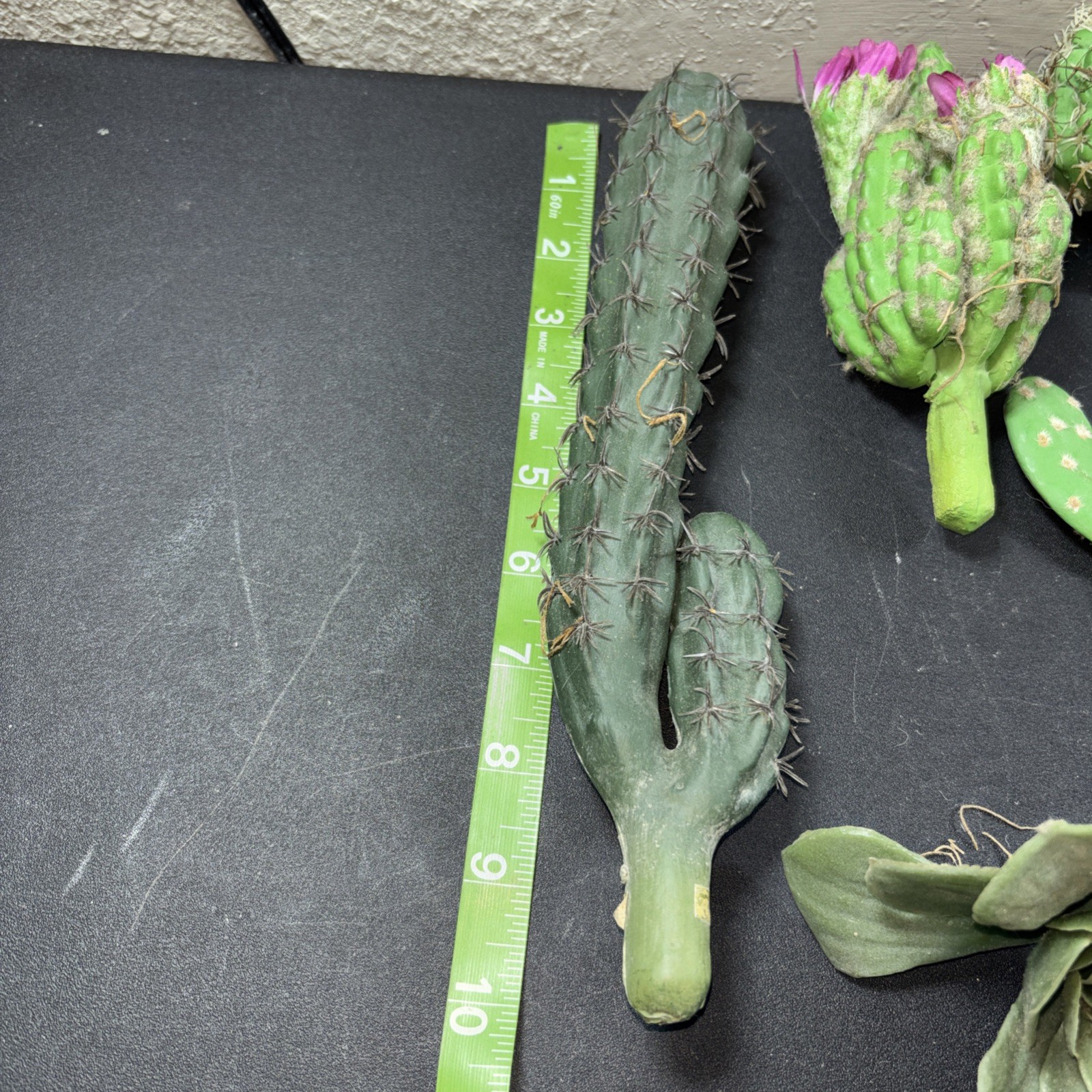 10 Faux Cactus Fake Saguaro Southwestern Plastic Succulent Decor B